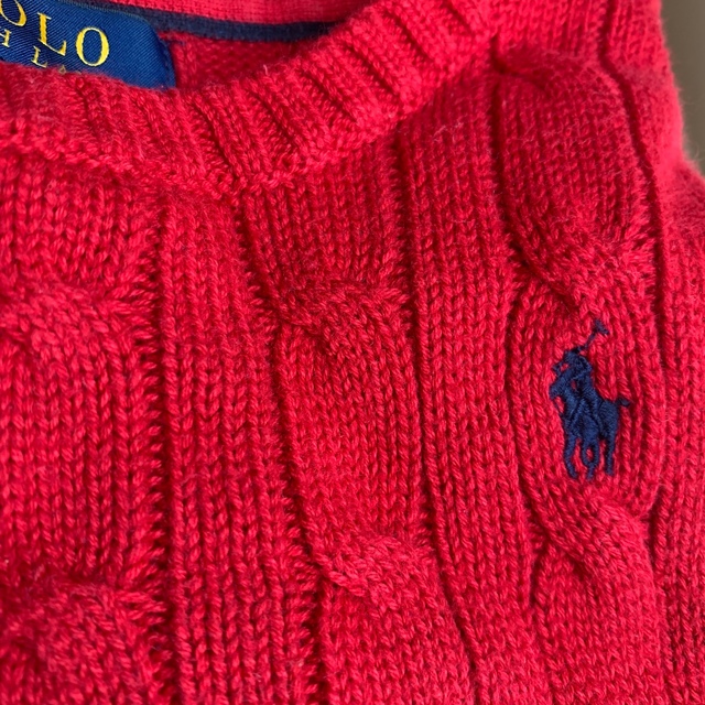POLO RALPH LAUREN(ポロラルフローレン)のポロ　ラルフローレン ニット セーター　2T キッズ/ベビー/マタニティのキッズ服女の子用(90cm~)(ニット)の商品写真