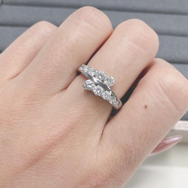 天然ピンクダイヤモンド 1ct✨リング プラチナ 15号 鑑別ソーテ付