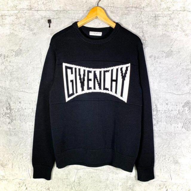 【GIVENCHY】21ss美品ジバンシー (L) ロゴニット/ セーター