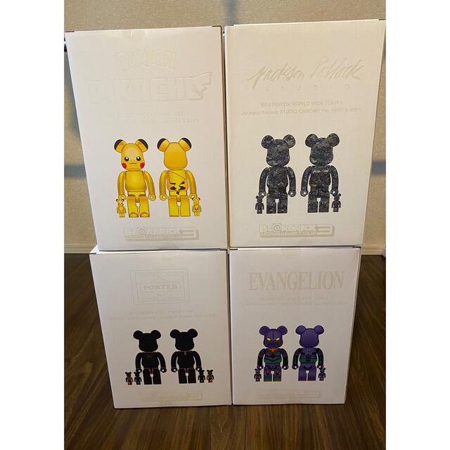 BE@RBRICK ベアブリックワールドツアー　4体セット