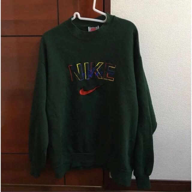 NIKE 刺繍ロゴ スウェット XXL緑