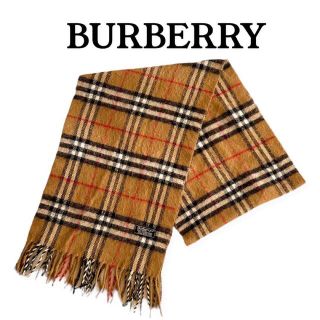 バーバリー(BURBERRY)のBURBERRY バーバリー マフラー ブラウン系 ラムズウール ストール(マフラー/ショール)