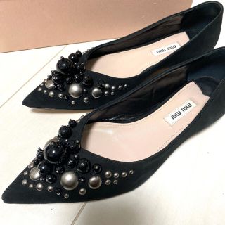 ミュウミュウ(miumiu)のmiumiu フラットシューズ(バレエシューズ)