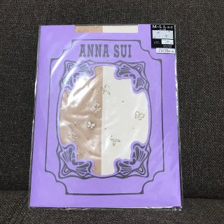 アナスイ(ANNA SUI)のANNA SUI アナスイ ストッキング ローズ柄 コーラルベージュ 未使用(タイツ/ストッキング)