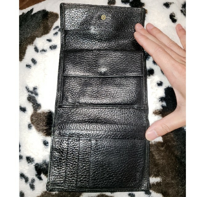 VERSACE - ヴェルサーチ VERSACE 折財布 黒革の通販 by QOL's shop