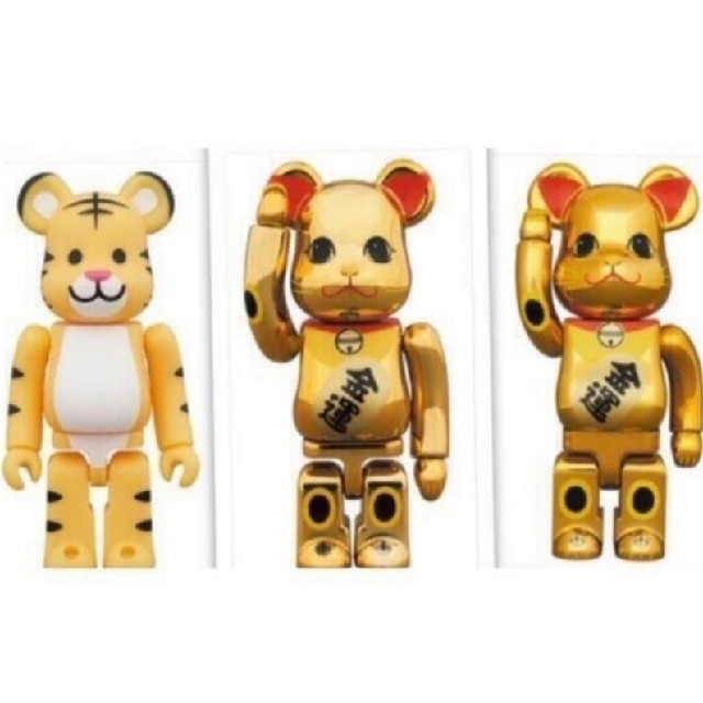 BE@RBRICK 招き猫 金運 金メッキ 参 100% 400%エンタメ/ホビー