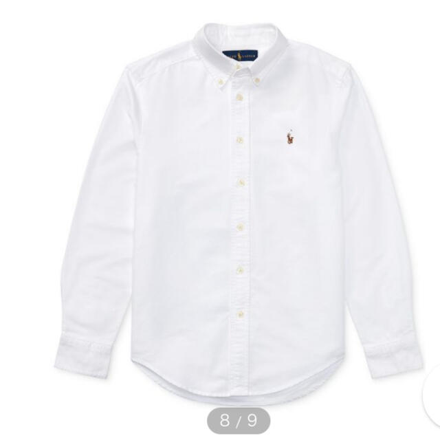 Ralph Lauren(ラルフローレン)のラルフローレン　ボーイズ　Lサイズ　ホワイト　オックスフォードシャツ キッズ/ベビー/マタニティのキッズ服男の子用(90cm~)(ドレス/フォーマル)の商品写真