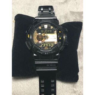 カシオ(CASIO)のGSHOCK　黒　ブラック　ゴールド　金GBA-400　CASIO(腕時計(デジタル))