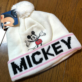 ミッキーマウス(ミッキーマウス)の【新品】ディズニー ミッキー ニット帽(ニット帽/ビーニー)