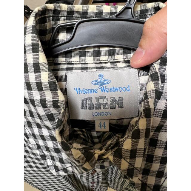 Vivienne Westwood(ヴィヴィアンウエストウッド)のVivienne Westwood Man チェック柄 白黒 長袖シャツ メンズのトップス(シャツ)の商品写真