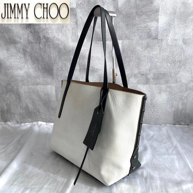 JIMMY CHOO(ジミーチュウ)の【美品】Jimmy Choo TWIST EAST WEST A4 トートバッグ レディースのバッグ(トートバッグ)の商品写真