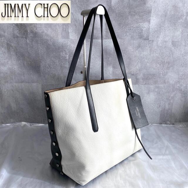 【美品】JIMMY CHOO TWIST EAST WEST A4 トートバッグ