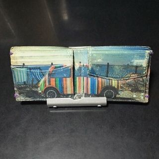 ポールスミス(Paul Smith)のポール・スミス  ミニクーパー柄  二つ折り財布(折り財布)