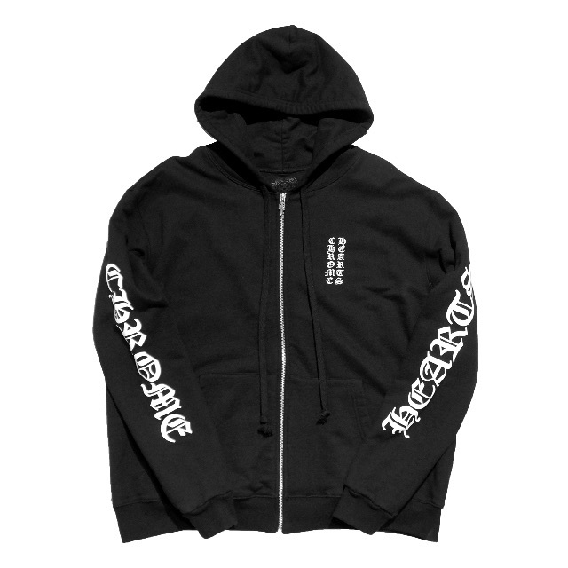 CHROME HEARTS THERMAL ZIP UP HOODED / L