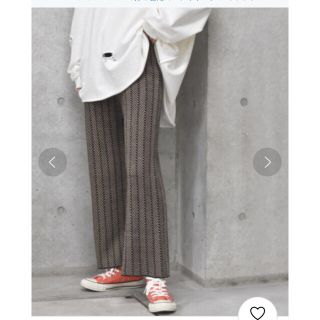 ダブルクローゼット(w closet)のジャガードニットパンツ(カジュアルパンツ)