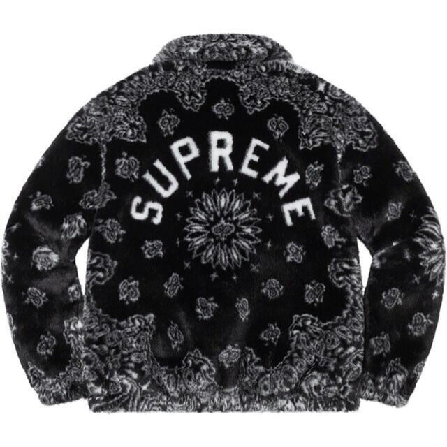 SUPREME Bandana Faux Fur Bomber Jacket