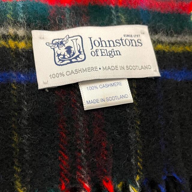 Johnstons(ジョンストンズ)のジョンストンズ　カシミヤ100% マフラー　スコットランド製 レディースのファッション小物(マフラー/ショール)の商品写真
