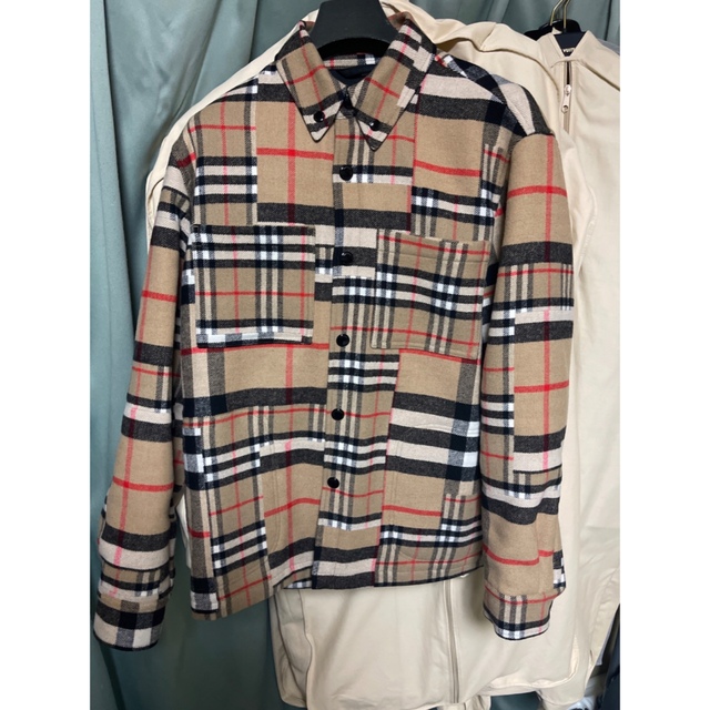 Burberry パッチワーク ノバチェック シャツ バーバリー-