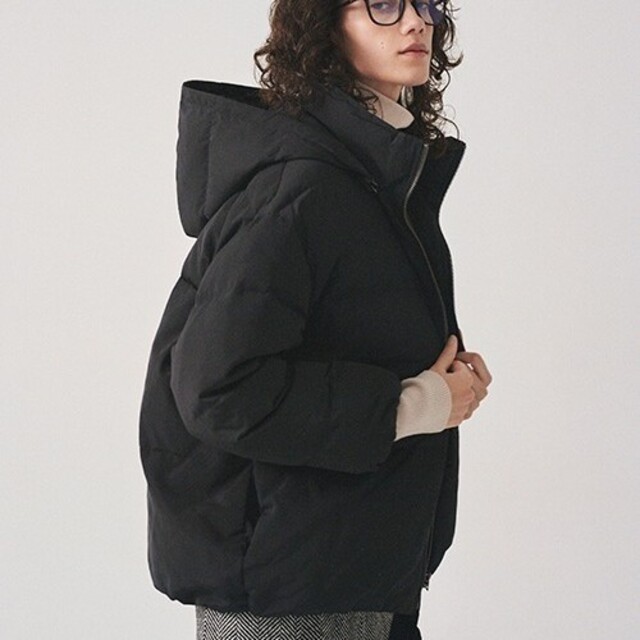 Mila Owen(ミラオーウェン)の西川アップサイクルダウンショート　サイズ1   ブラック レディースのジャケット/アウター(ダウンジャケット)の商品写真