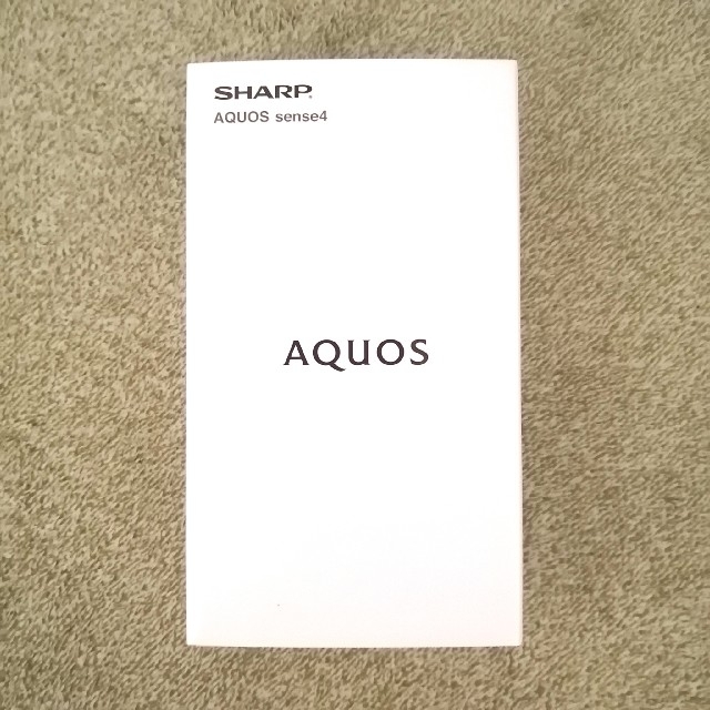 AQUOS(アクオス)のSHARP AQUOS sense4  SH-M15 ブラック スマホ/家電/カメラのスマートフォン/携帯電話(スマートフォン本体)の商品写真