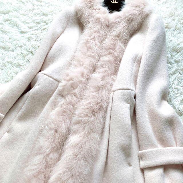 美品♡トゥービーシック エアリーダブルビーバー ウールコート FOXファー 38
