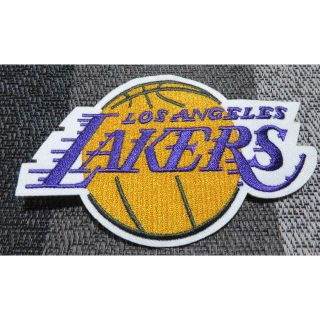 黄紫LR■激渋NBAロサンゼルスレイカーズLakersバスケットボールワッペン(バスケットボール)