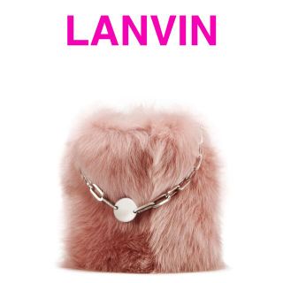 ランバン(LANVIN)のLanvin ランバン　シャーリング　ムートン　ピンク　バッグ (ハンドバッグ)