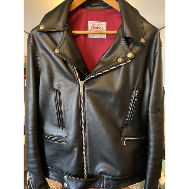 見事な創造力 Lewis Leathers 牛革 黒 ジェームスグロース マニラ 42