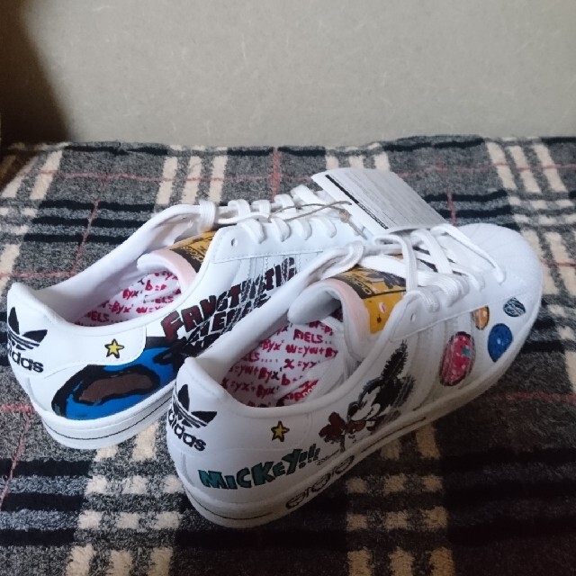 adidas - アディダス ミッキーコラボスーパースター23㎝の通販 by にこ