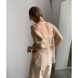 アメリヴィンテージ(Ameri VINTAGE)の【Ameri vintage】MEDI BACK SHEER KNIT TOP(ニット/セーター)