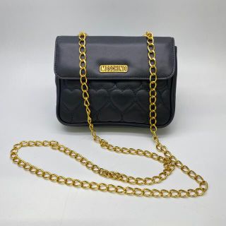 モスキーノ(MOSCHINO)のモスキーノ　MOSCHINO チェーンショルダーバッグ　ハートキルティングレザー(ショルダーバッグ)