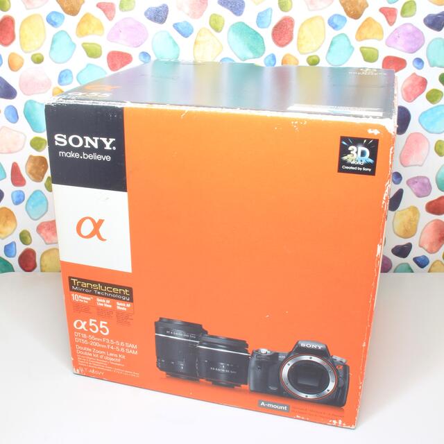 ❤️SONY α55 ☆高機能一眼レフ ☆はじめてにおススメ! ☆Wi-Fi