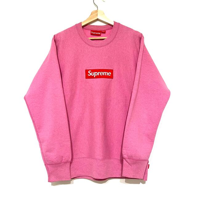 Supreme - 希少 ピンク supreme box logo pullover M pink