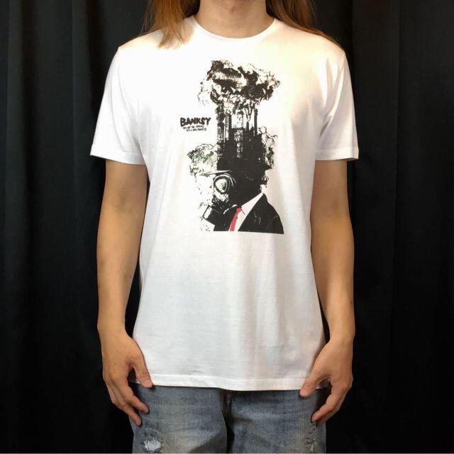 【BANKSY】新品 プリント ストリート スケーター ファッション  Tシャツ