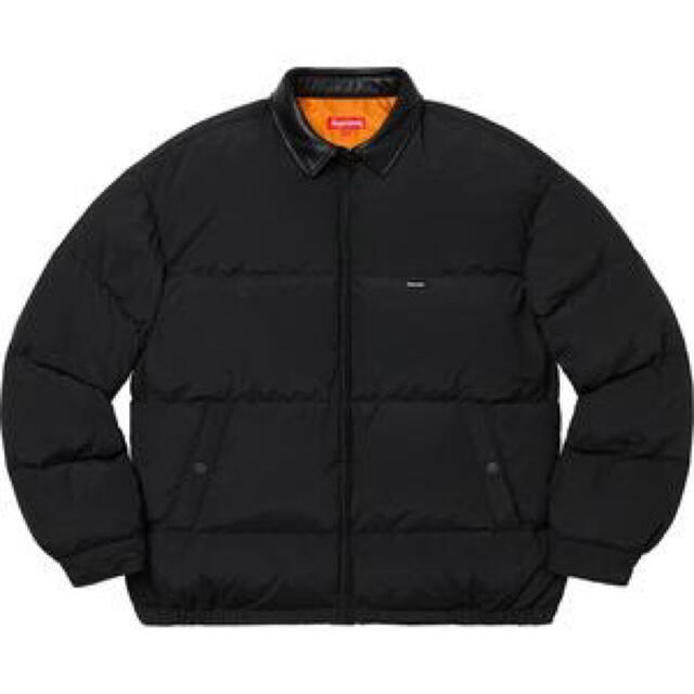 絶品】 Supreme - supreme leather collar puffy ダウンジャケット