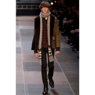 サンローラン(Saint Laurent)のsaint laurent 13aw ウールチェックシャツ　コレクション使用　S(シャツ)