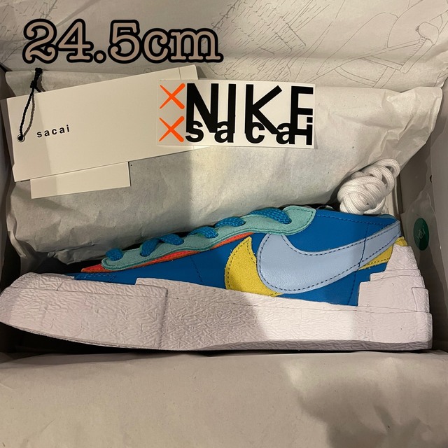 24.5cm KAWS × sacai × Nike Blazer Low