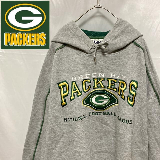 〔NFL〕LEE Packers パッカーズ プルオーバーパーカー グレー XLトップス