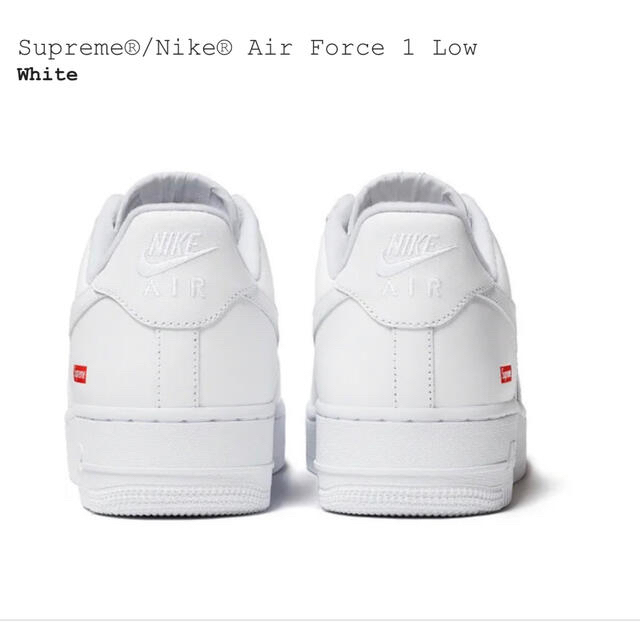 Supreme(シュプリーム)のSupreme Nike Air Force 1 Low White 28cm メンズの靴/シューズ(スニーカー)の商品写真