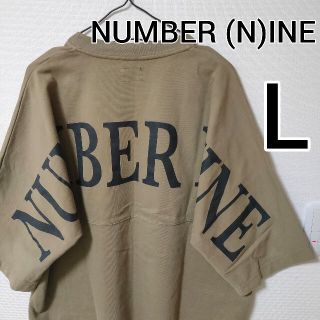 ナンバーナイン(NUMBER (N)INE)のナンバーナイン ベージュ ハーフスリーブ Tシャツ カットソー メンズsize3(Tシャツ/カットソー(半袖/袖なし))