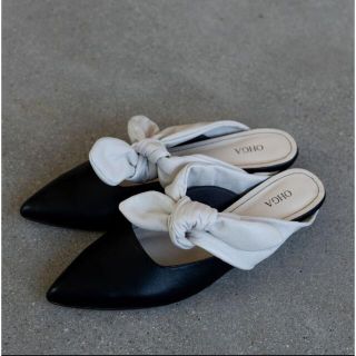 OHGA leather ribon mule Mサイズ(ミュール)