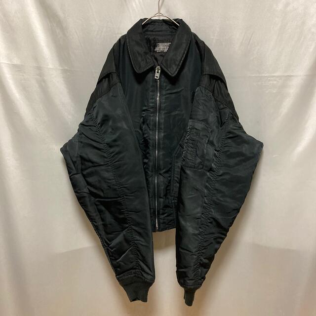 schott(ショット)のSchott ショット CWU-R フライトジャケット ブラック L 米軍 メンズのジャケット/アウター(フライトジャケット)の商品写真