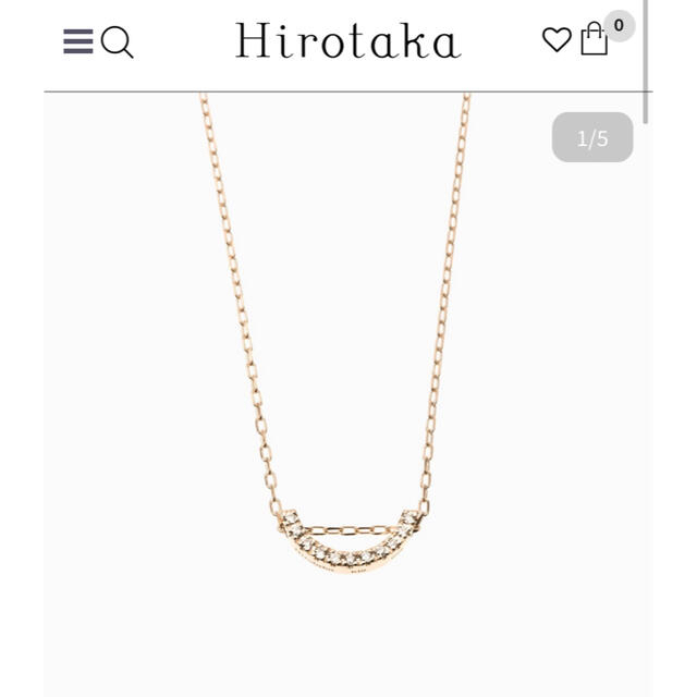 28日まで限定値下げ　hirotaka bow ネックレス ヒロタカ