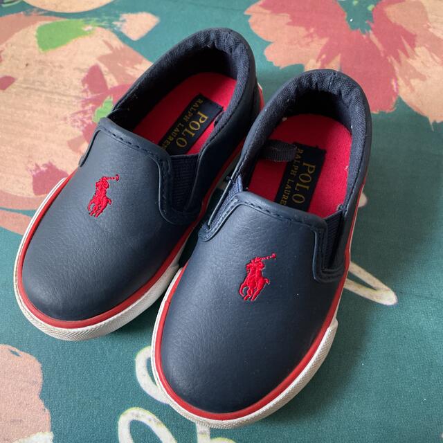 POLO RALPH LAUREN(ポロラルフローレン)のPOLOスリッポンスニーカー キッズ/ベビー/マタニティのベビー靴/シューズ(~14cm)(スニーカー)の商品写真