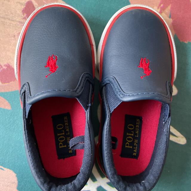 POLO RALPH LAUREN(ポロラルフローレン)のPOLOスリッポンスニーカー キッズ/ベビー/マタニティのベビー靴/シューズ(~14cm)(スニーカー)の商品写真