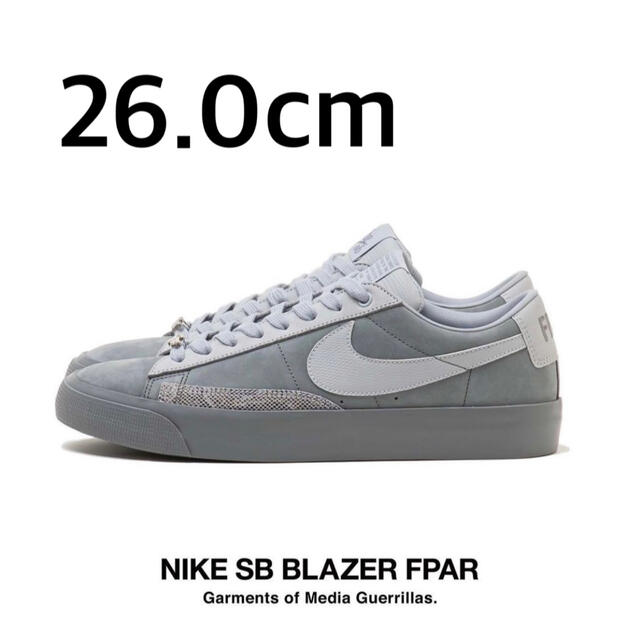 26.0 FPAR NIKE SB Blazer Low "Cool Grey"