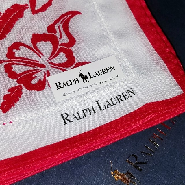POLO RALPH LAUREN(ポロラルフローレン)の新品 POLO RALPH LAUREN ポロ ラルフローレン  ハンカチ レディースのファッション小物(ハンカチ)の商品写真