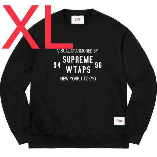 Supreme WTAPS Crewneck Black XLスウェット