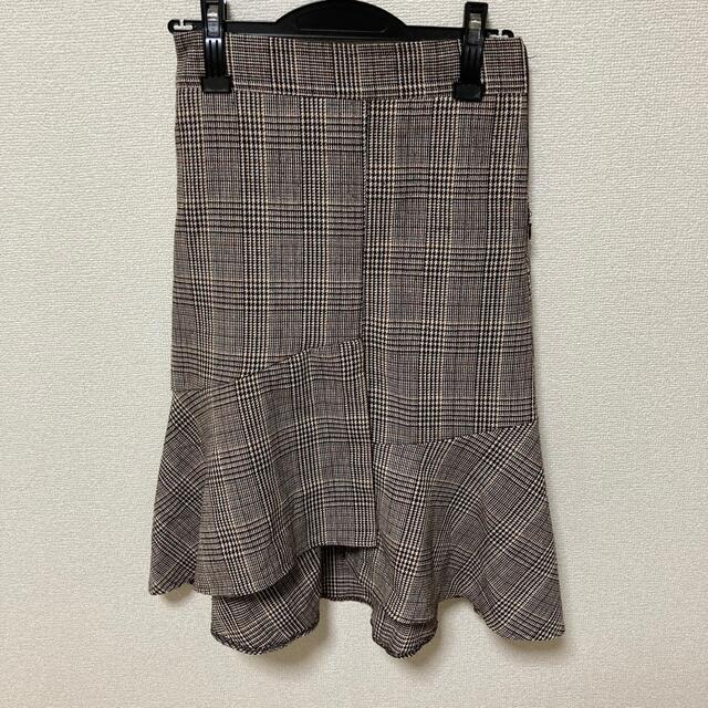 dholic(ディーホリック)の美品♡dholic♡グレンチェックアシメスカート レディースのスカート(ひざ丈スカート)の商品写真