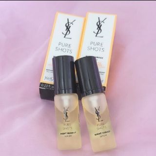 イヴサンローランボーテ(Yves Saint Laurent Beaute)の【新品】YSL ピュアショット ナイトセラム 7ml×2個(美容液)